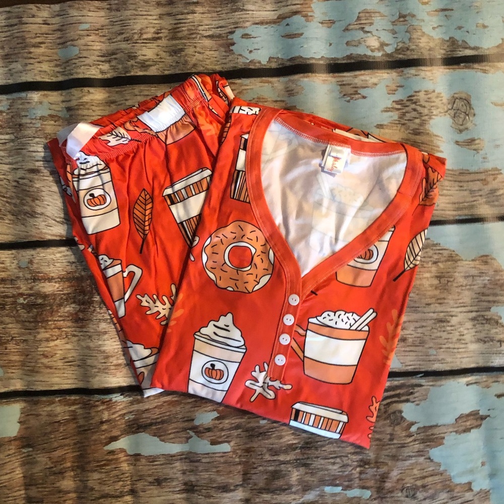 Pumpkin Spice Latte Pajamas women